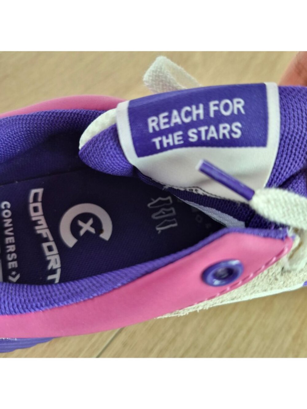 ⭐Converse Wave Trainer OX Vintage Low 8 Mens shoes Sneaker White Purple A13463C - Picture 9 of 10